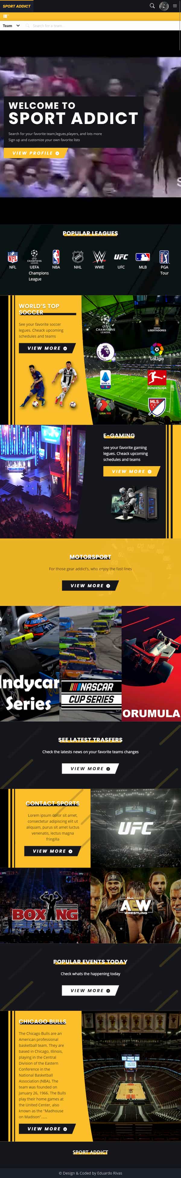 website page